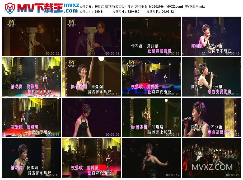 柳影虹-情花开(演唱会)_粤语_流行歌曲_MC902766